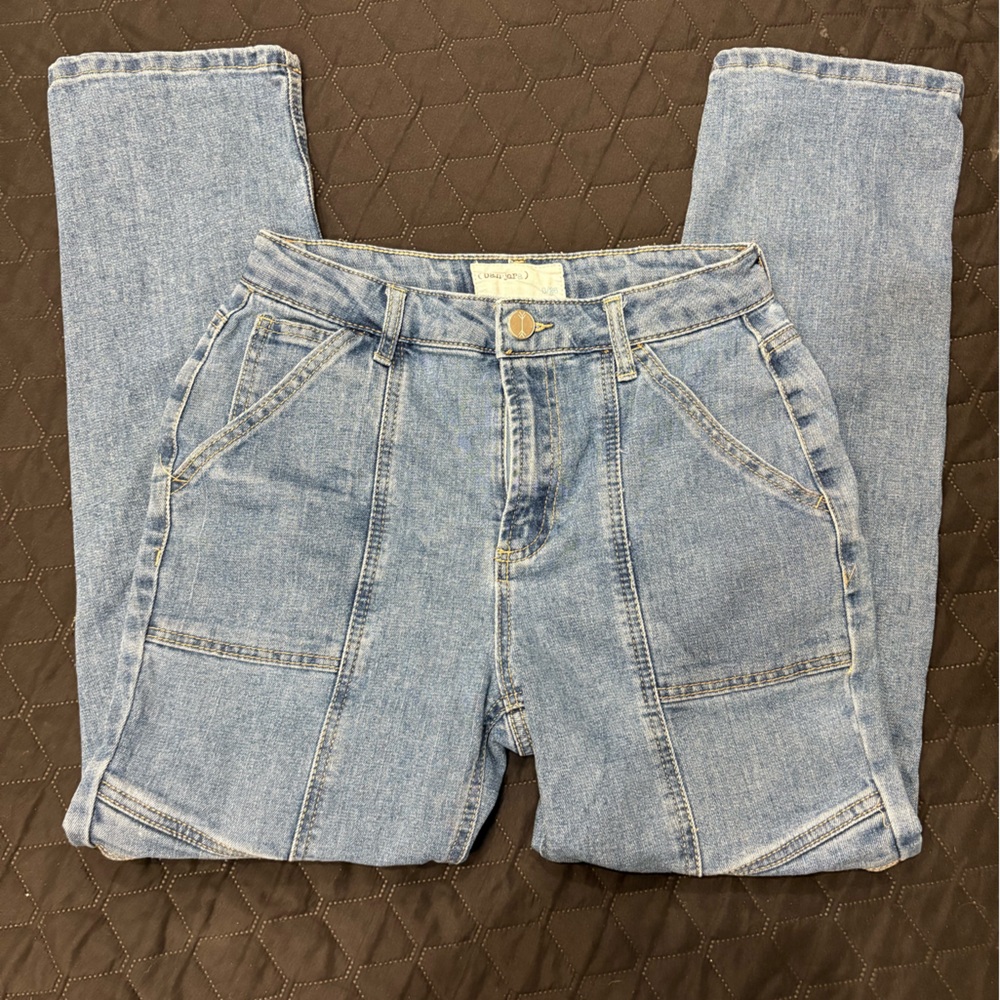 Light Blue Women cargo Jeans